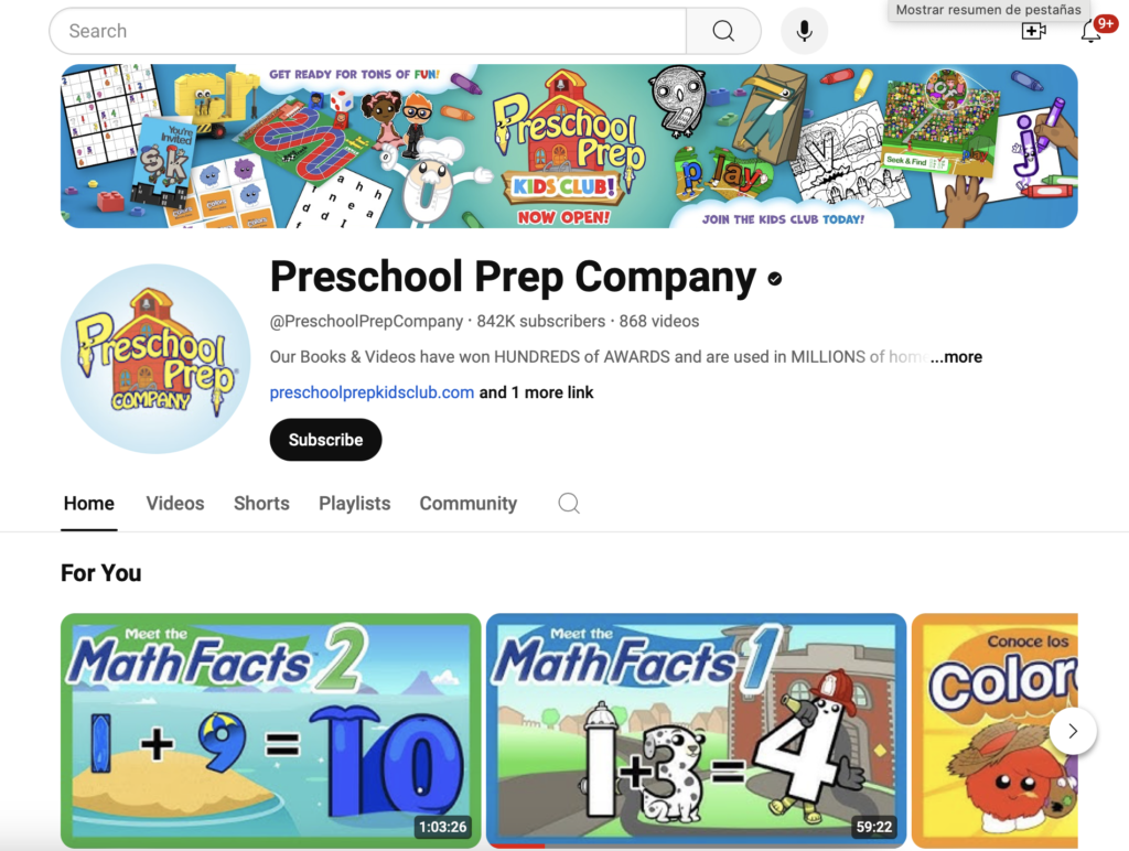 Preschool Prep Channel